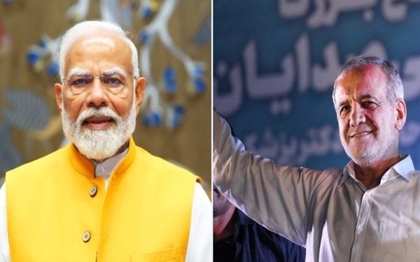 PM Modi congratulates Masoud Pezeshkian on being elected as the President of the Islamic Republic of Iran