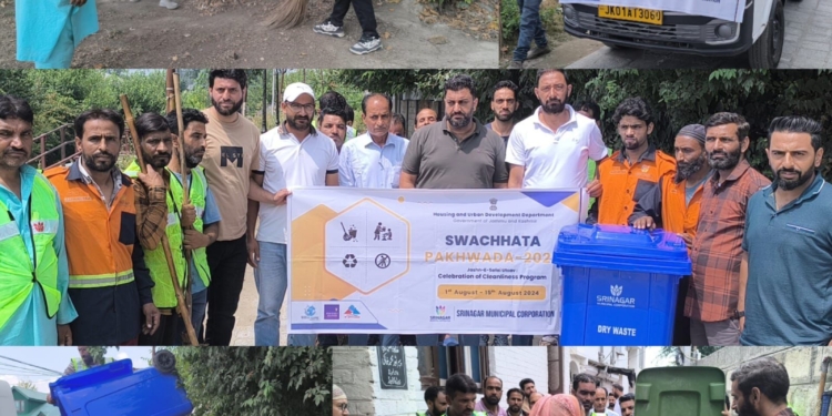 Srinagar Municipal Corporation Promotes Waste Segregation in Swachhata Pakhwada Cleanliness Drive Campaign