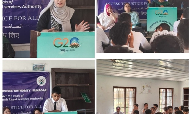 DLSA Srinagar organizes event to observe ‘International Youth Day’ at GBHSS Hazratbal