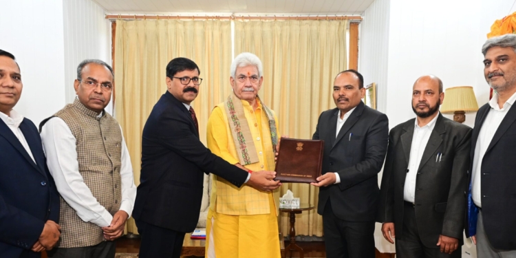 Chief Electoral Officer Pole calls on LG Sinha