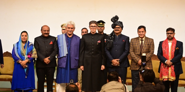 Omar Abdullah Sworn in as  Chief Minister Alongside Council of Ministers