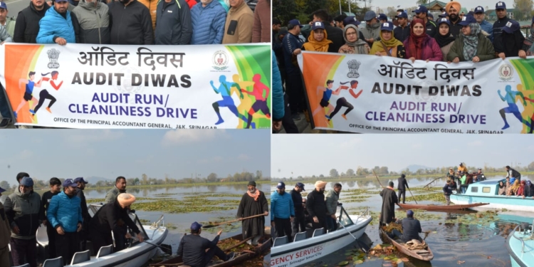 Audit Week in Kashmir Commences with Audit Run and Dal Cleanliness