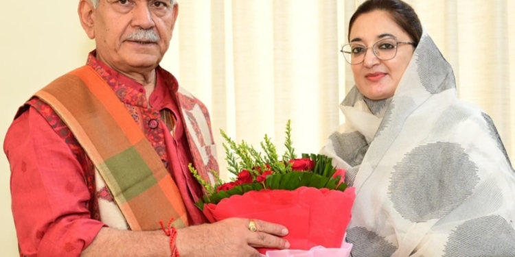 Jagmeet Kour Bali calls on LG Manoj Sinha