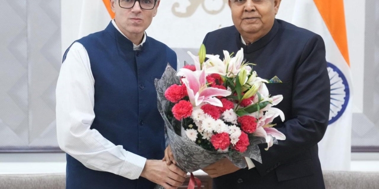 Chief Minister Omar Abdullah meets Vice President Jagdeep Dhankhar in New Delhi