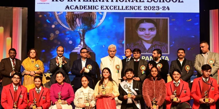 LG Manoj Sinha addresses Annual Day Function of KC International School Jammu