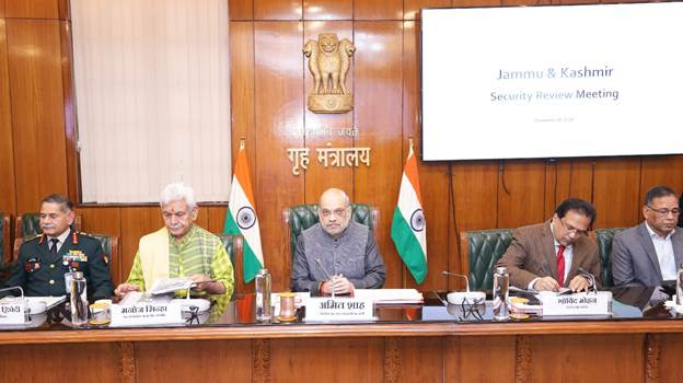 Home Minister Amit Shah chairs a High-Level Security review meeting on Jammu and Kashmir in New Delhi