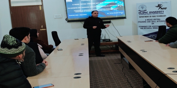 IUST hosts Vritika Training and Skill Internship Programme, sponsored by DST, GoI