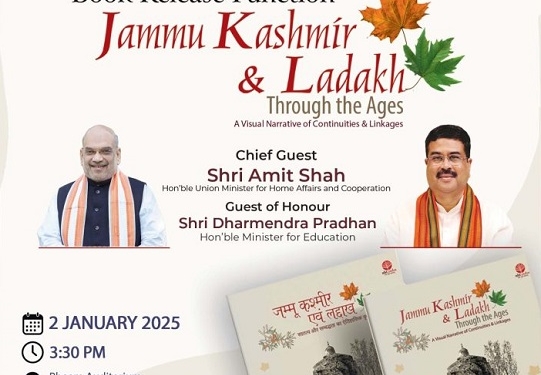  Amit Shah to release a book, titled ‘Jammu Kashmir and Ladakh: Through the Ages’ in New Delhi