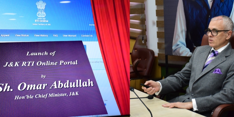 CM Omar Abdullah launches J&K RTI Online Portal to simplify citizen access to information