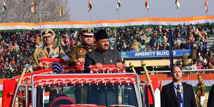 76th Republic Day celebrations: Deputy Chief Minister unfurls National Flag at Bakshi Stadium