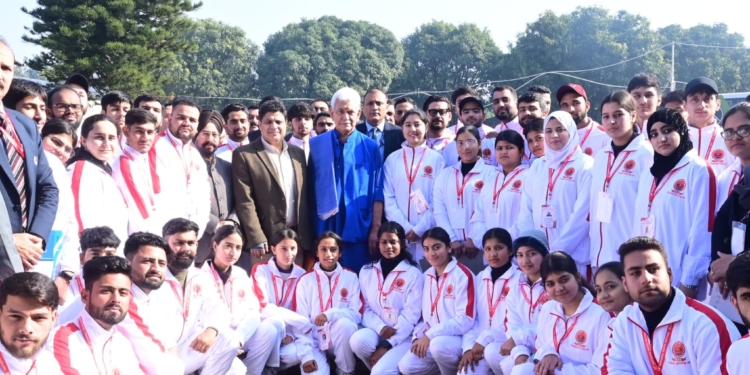 Lieutenant Governor flags off J&K UT’s contingent for National Youth Festival-2025