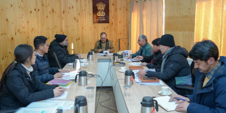 Advisor Dr. Pawan Kotwal chairs a meeting to discuss the advertisement of posts through LSSSSB