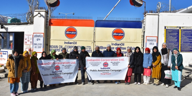 IndianOil Kargil Depot conducts door-to-door fire safety awareness campaign