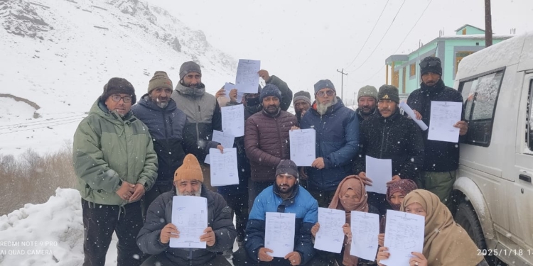 Property card distribution program under SVAMITVA scheme conducted at Tehsil Office, Drass