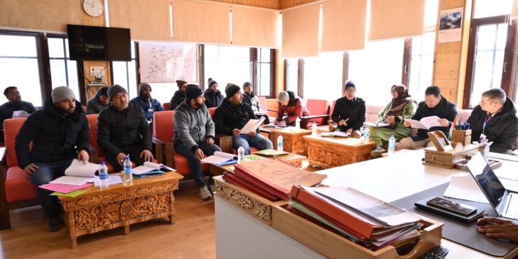 DC Kargil chairs DLRC, DCC meeting, stresses on collaborative efforts by banks, line departments 