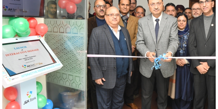 J&K Bank launches interactive signages to enhance customer experience