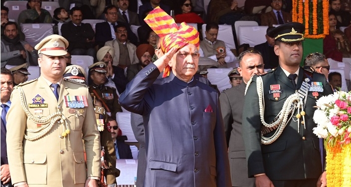 Republic Day Celebrations-2025: Lieutenant Governor Manoj Sinha unfurls National Flag at Republic Day function