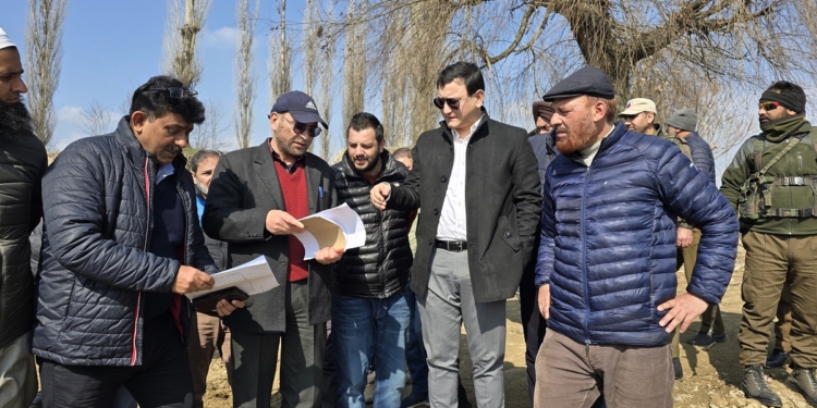 DC Baramulla Inspects Developmental Works in Sopore; Stresses Timely Completion of ongoing projects