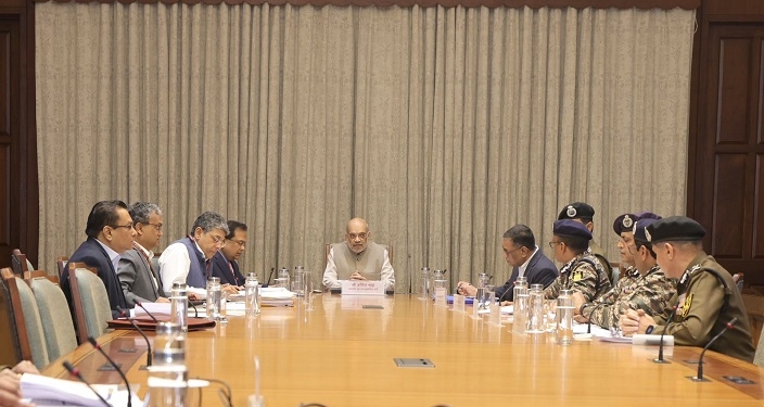 Home Minister Amit Shah chairs High Level Meetings in New Delhi to review security scenario in Jammu and Kashmir