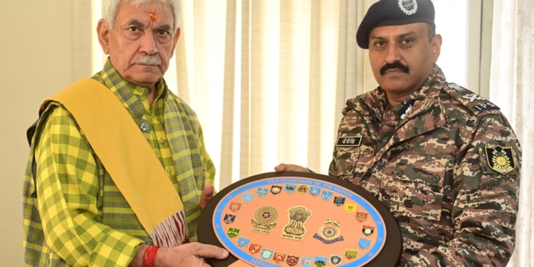 G P Singh calls on LG Manoj Sinha