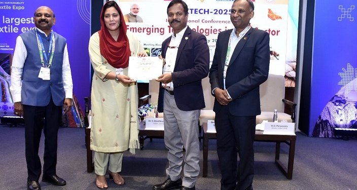 Poonch Campus Shines at SILKTECH 2025 : Dr. Rubia Bukhari Wins 2nd Prize for Pioneering Work in Cocoon Artistry