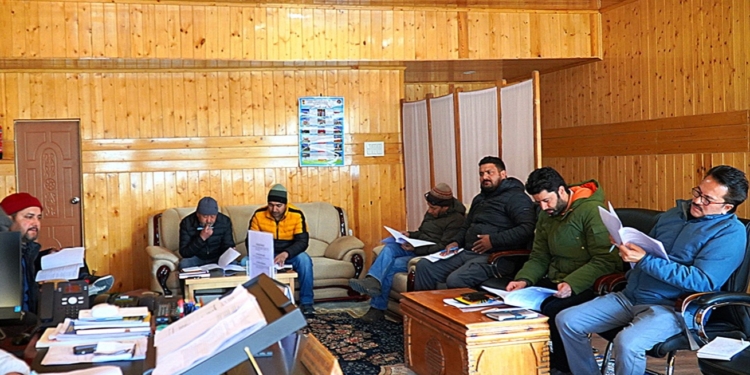 Chairperson District Cooperative Development Committee chairs meeting for celebration of International Year of Cooperatives
