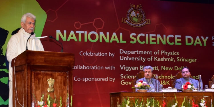Lieutenant Governor addresses ‘National Science Day’ seminar at University of Kashmir