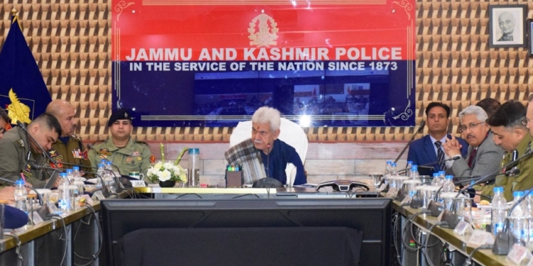 Lieutenant Governor chairs high-level meeting in Srinagar to review security scenario in Kashmir Valley