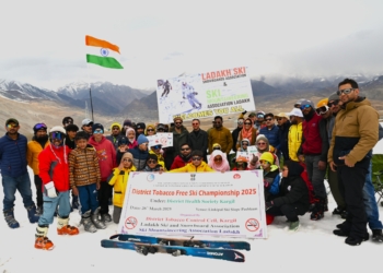 District Tobacco Control Cell organizes tobacco-free ski championship at Linkipal Ski Slope