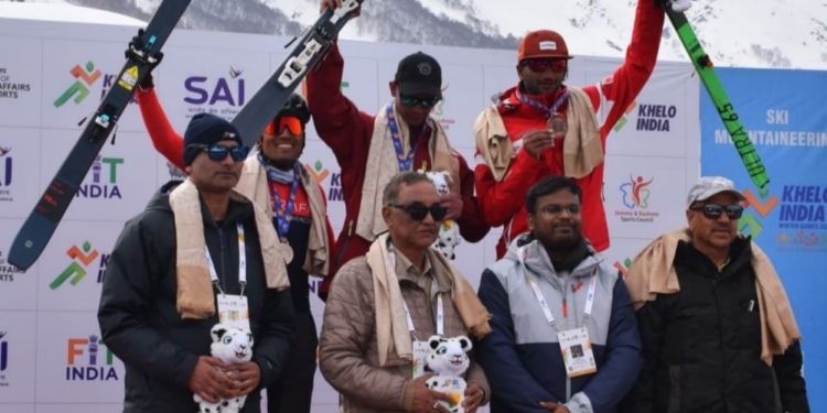 Thrills & triumphs mark inaugural day of Khelo India Winter Games 2025
