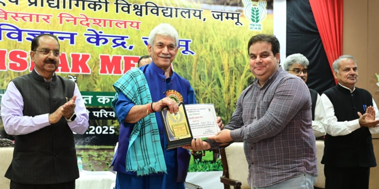Lieutenant Governor attends ‘Krishak Mela’ at R.S Pura Campus of SKUAST, Jammu