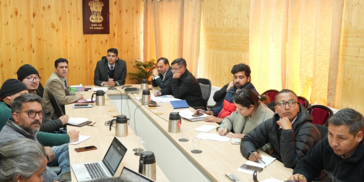 Administrative Secretary Bhupesh Chaudhary Chairs Deregulation Cell Meeting to Accelerate Business Reforms in Ladakh