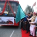 CM Omar Abdullah flags off free bus service for women across J&K