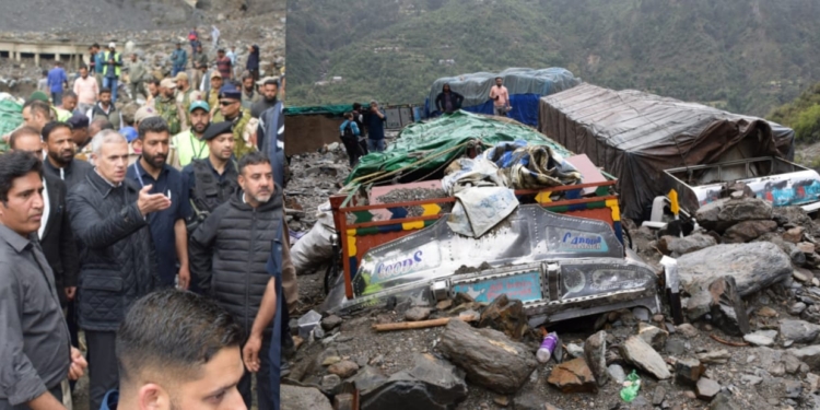 CM Omar Abdullah visits worse-hit areas in Ramban, assures comprehensive relief measures