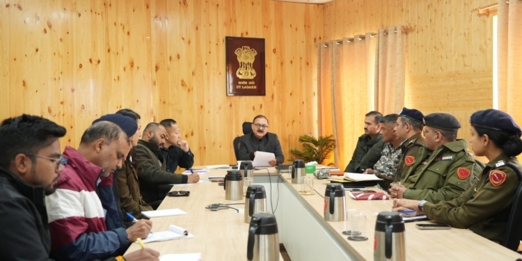 Chief Secretary Dr. Pawan Kotwal chairs meeting to enhance air connectivity at KBR Airport, Leh