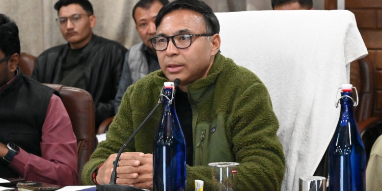 MP Ladakh chairs meeting of DISHA to review progress of Centrally Sponsored Schemes in Kargil