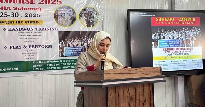 5-day Bridge Course Program launched at Sankoo Campus, GDC Kargil under PM USHA Scheme