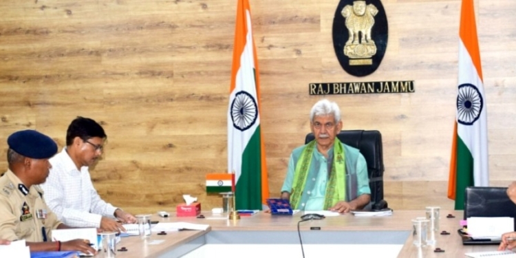 LG Manoj Sinha chairs high level meeting to review prevailing security scenario