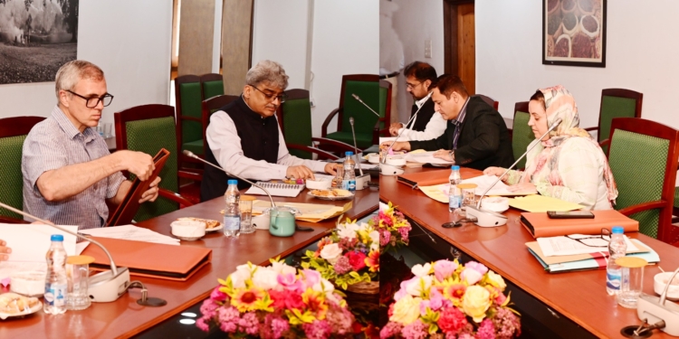 CM Omar Abdullah chairs Cabinet meeting at Pahalgam