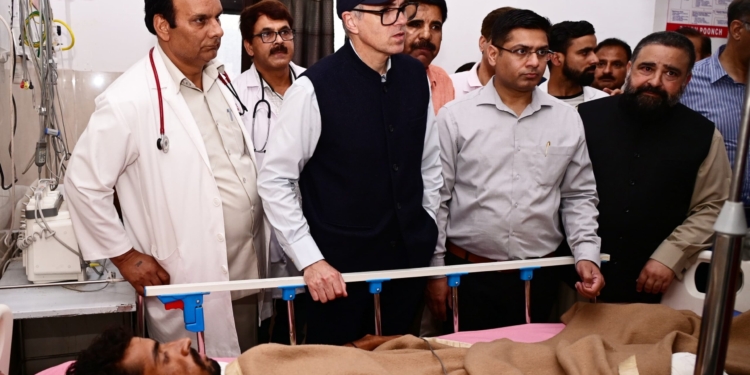 CM Omar Abdullah visits Poonch, assures support to victims of cross-border shelling