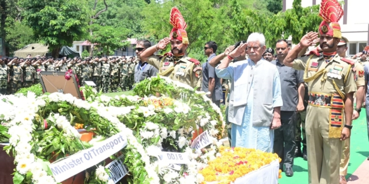 LG visits home of Martyred BSF Braveheart
