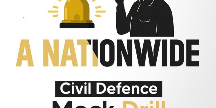 Public advisory issued for Civil Defence Mock Drill