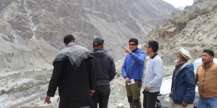 Administrative Secretary of Agriculture and Horticulture, UT Ladakh Bhupesh Chaudhary IAS visits Turtuk, Thang, and Tyakshi Villages on his second day tour to Nubra valley