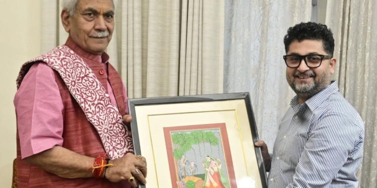 Sandeep Sharma calls on Lieutenant Governor Manoj Sinha