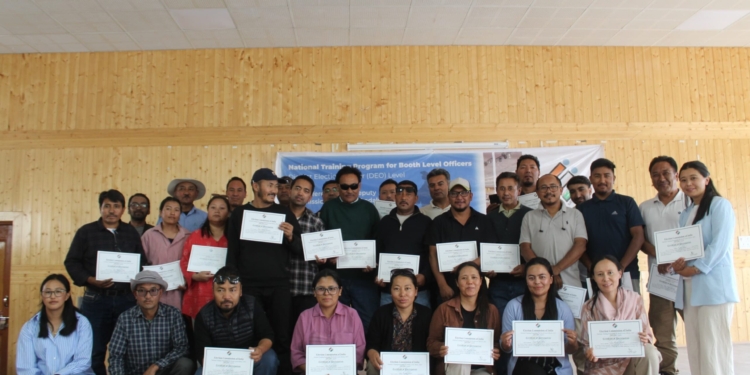 National Training Programme for BLOs and BLO Supervisors concluded successfully at Conference Hall, SDM Office Diskit, Nubra