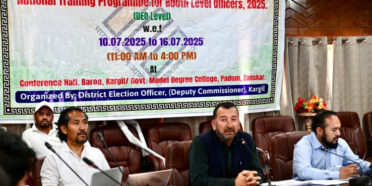 Kargil Conducts DEO-Level Training for Booth Level Officers Ahead of Special Intensive Revision