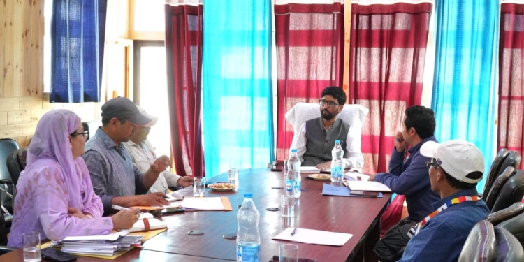 DC Kargil Reviews Developmental Projects and Education Status in Zanskar Division