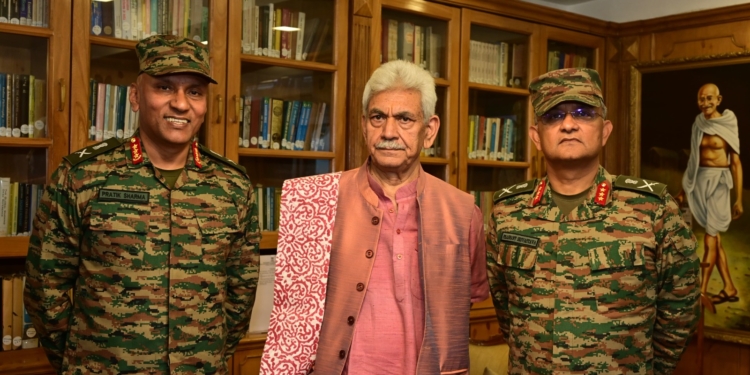 GoC-in-C Northern Command briefs Lieutenant Governor on Operation Mahadev