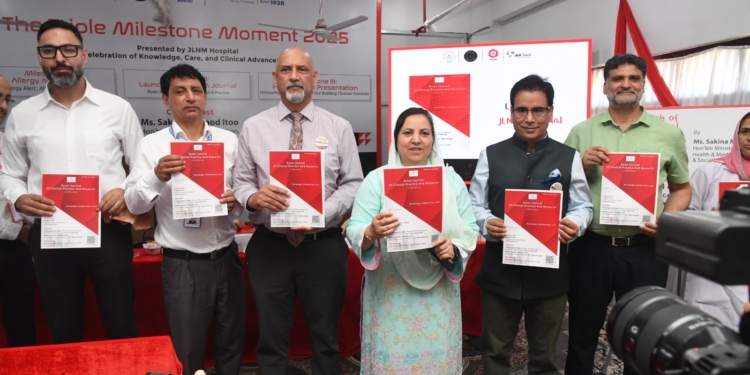 Sakeena Itoo addresses Triple Milestone Moment-2025 of JLNM Hospital Srinagar