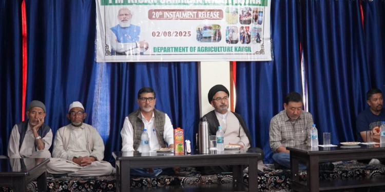 Executive Councillor, Syed Mujtaba grace 20th Instalment of PM-KISAN Samman Nidhi Yojana in Kargil